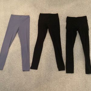 3 pairs of athleta girl leggings!
